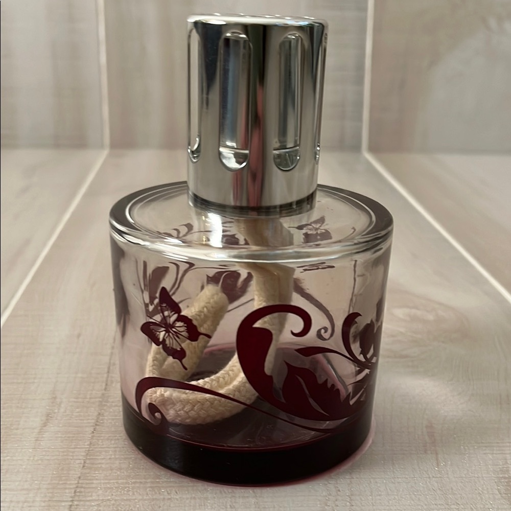 Lampe Berger Fragrance Oil Lamp Clear with Purple Design